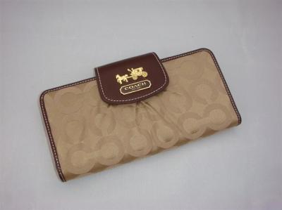 discounted Coach Wallets - 41985 coffee/apricot